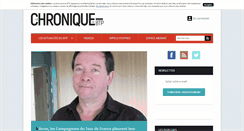 Desktop Screenshot of lachroniquebtp.com