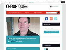 Tablet Screenshot of lachroniquebtp.com